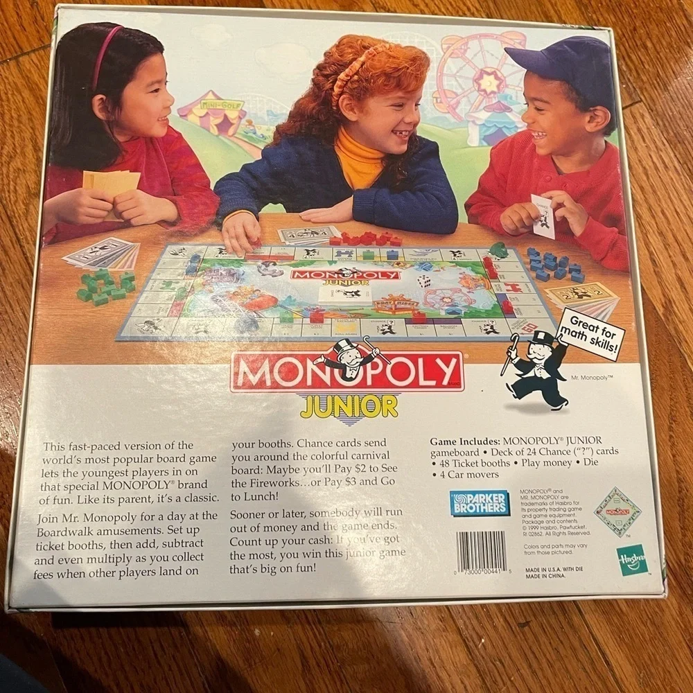 Monopoly Rollercoaster Junior Board Game by Hasbro 1999